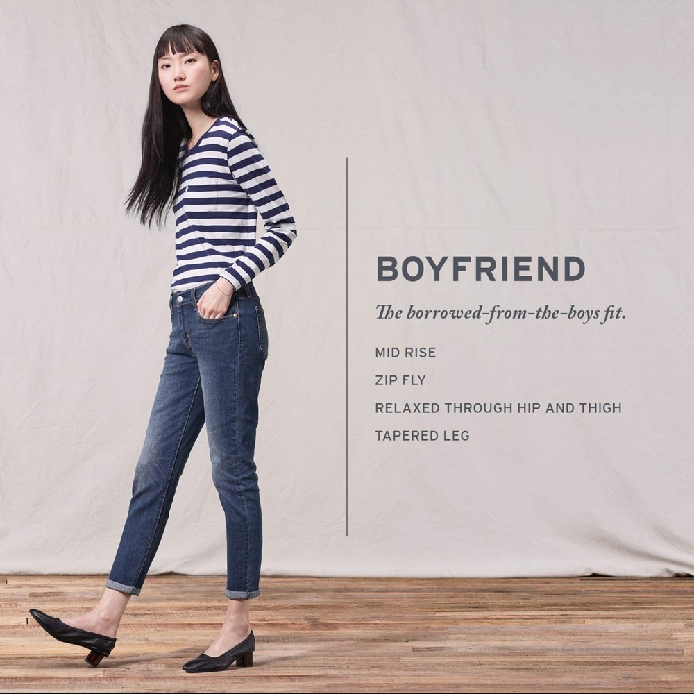 Levi Boyfriend Dark Blue